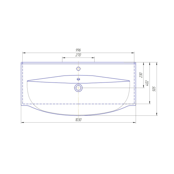 Раковина Bellezza Элвис 1050 4640021061800